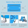 Gorich Beach Tent Sun Shelter with UPF50+ UV Protection for 1-2/3/4-5/6-7 Person, Lightweight & Portable Beach Shade Canopy with 2 Zippered Doors, Easy Setup Family Beach Umbrella(Skyblue)