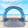 Gorich Beach Tent Sun Shelter with UPF50+ UV Protection for 1-2/3/4-5/6-7 Person, Lightweight & Portable Beach Shade Canopy with 2 Zippered Doors, Easy Setup Family Beach Umbrella(Skyblue)
