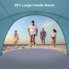 Gorich Beach Tent Sun Shelter with UPF50+ UV Protection for 1-2/3/4-5/6-7 Person, Lightweight & Portable Beach Shade Canopy with 2 Zippered Doors, Easy Setup Family Beach Umbrella(Skyblue)