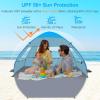 Gorich Easy Pop Up Beach Tent for 3-4 Person, UPF 50+ UV Protection Beach Umbrella Sun Shelter, Portable Lightweight Shade with Easy Foldable & Instant Setup(Skyblue)