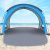 Gorich Beach Tent Sun Shelter with UPF50+ UV Protection for 1-2/3/4-5/6-7 Person, Lightweight & Portable Beach Shade Canopy with 2 Zippered Doors, Easy Setup Family Beach Umbrella(Skyblue)
